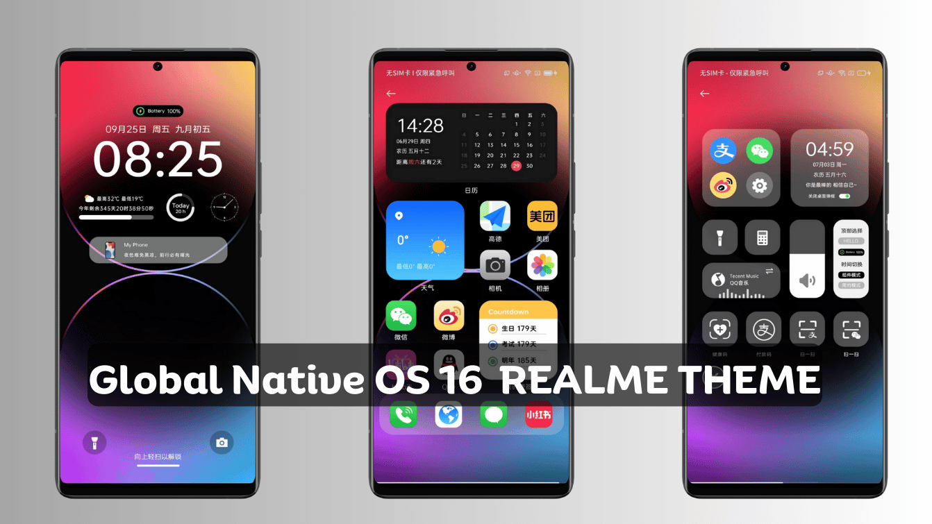 Global Native OS16 iOS Theme for Realme with Charging Animation