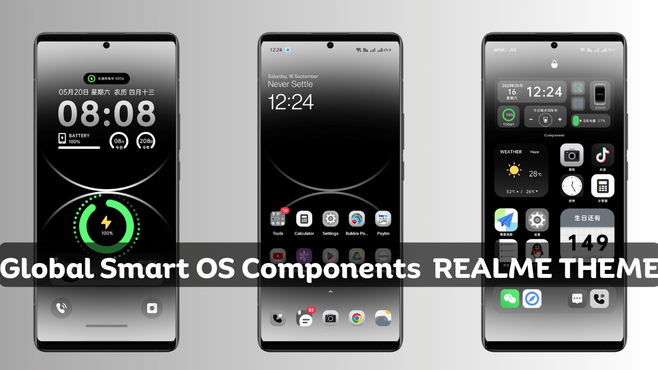 Global Smart OS Component iOS Theme for RealmeUI