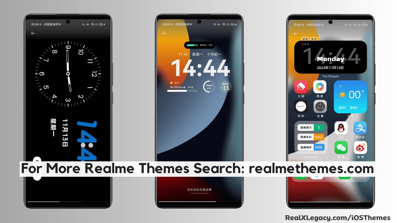 iOS 17 iOS Theme for Realme