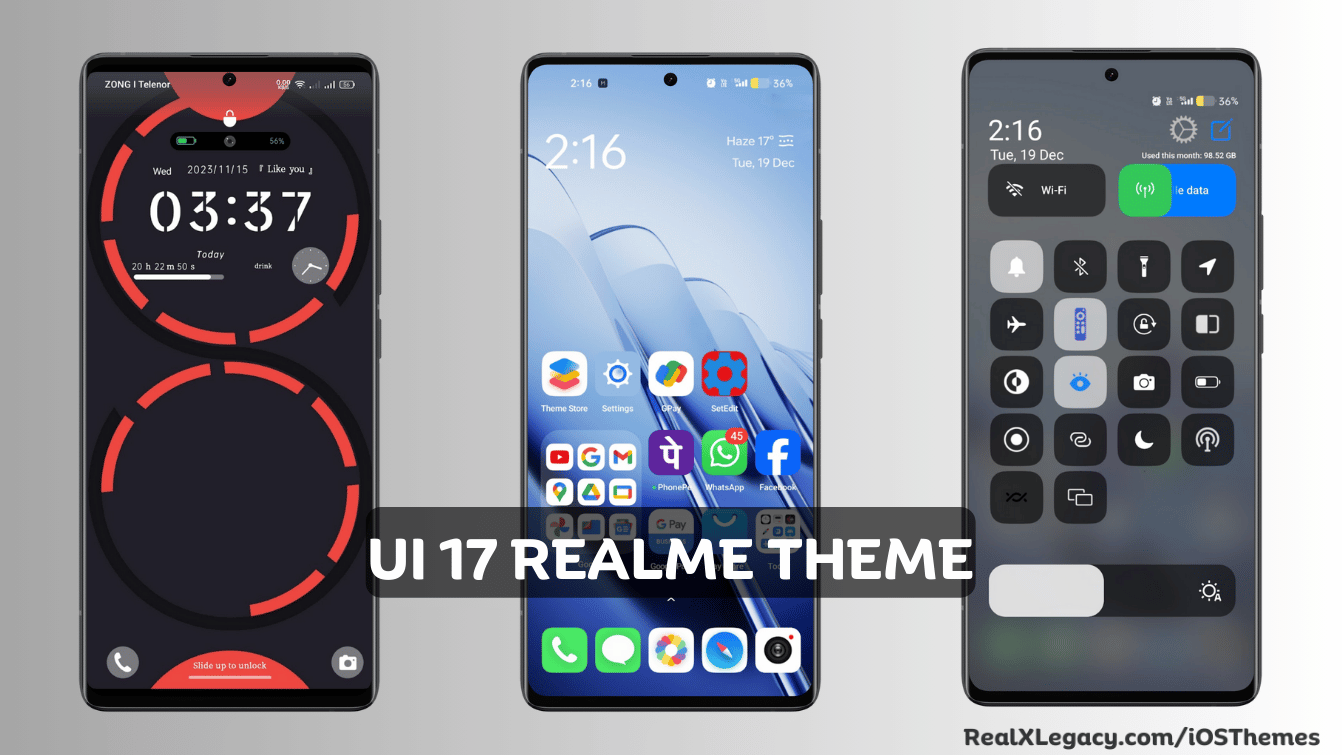 UI 17 iOS Theme for Realme with Minimal Experience